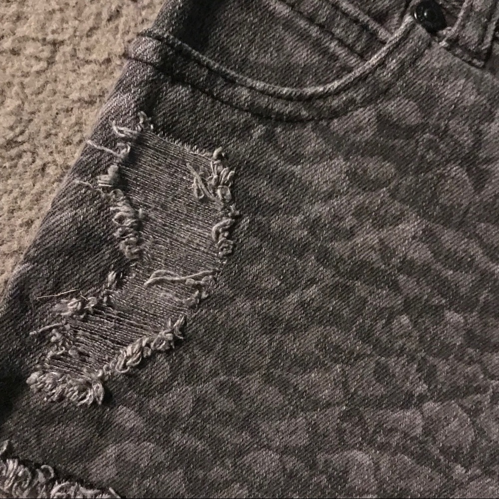 Black Pattern Shorts